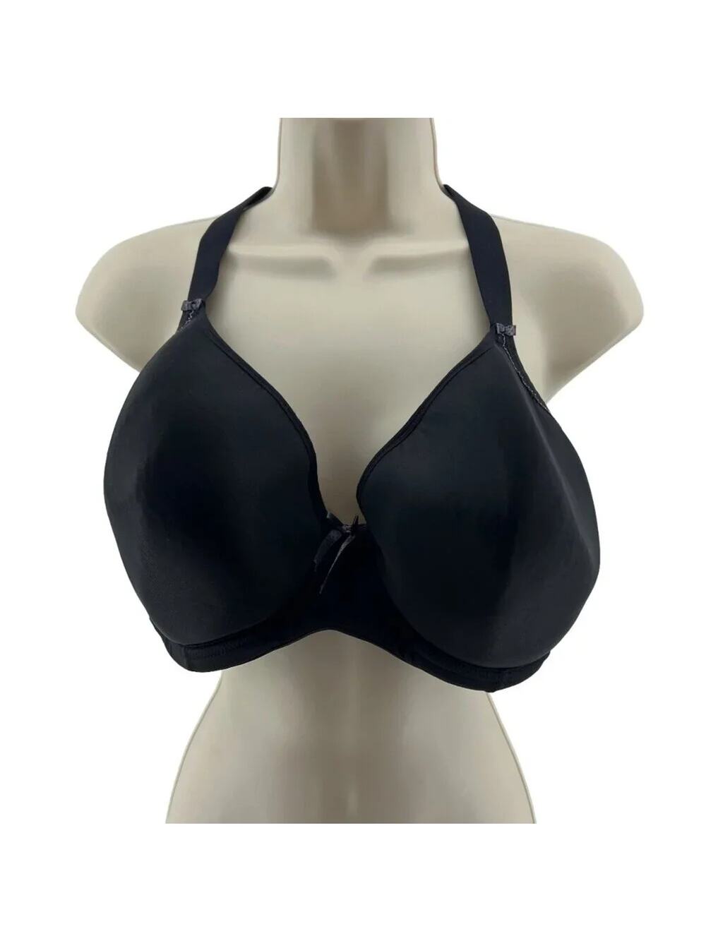 Elomi Bijou Moulded Bra Black Full Coverage Womens 40H